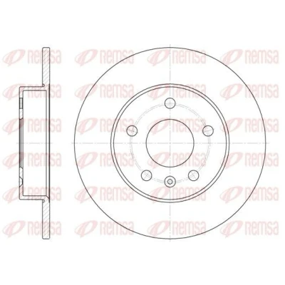 Immagine di REMSA 6578.00 Disco freno Assale posteriore 264, 264 10 5 pieno OPEL: Astra J Hatchback, Zafira B, Meriva A