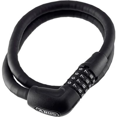 Immagine di ABUS Steel O Flex Tresorflex 6615C Lucchetto Corazzato a Combinazione in Cavo d&#039;Acciaio con Corazza Manicotti Acciaio Livello di Sicurezza 5