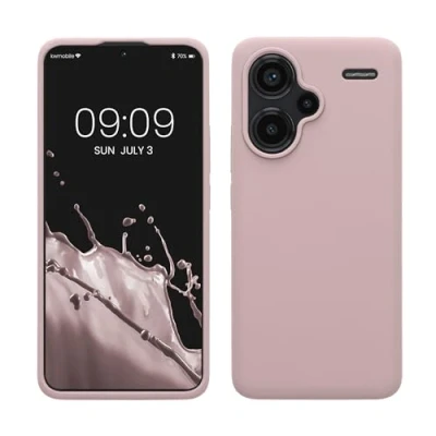 Immagine di kwmobile Cover per Xiaomi Redmi Note 13 Pro+ 5G / Pro Plus Custodia Back Case Smartphone in Silicone TPU Protezione Gommata lilla color carne