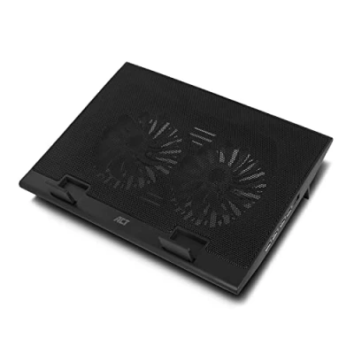 Immagine di ACT Supporto di raffreddamento per laptop da 17&quot;, regolabile in altezza (2 posizioni ergonomiche), 2 ventole silenziose l&#039;ufficio, hub USB a 4 porte AC8105