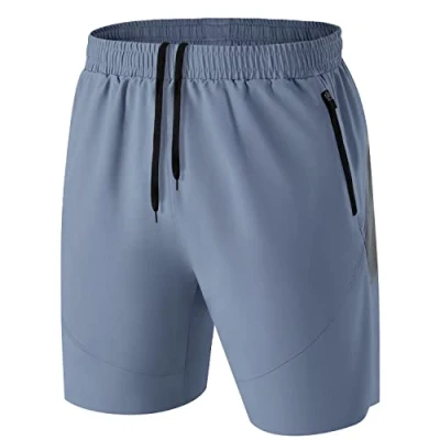 Immagine di HMIYA Pantaloncini Running Uomo Leggero Sportivi Shorts Asciugatura Veloce Palestra Corsa Calzoncini con Tasca Cerniera(Arona Blu,EU 4XL/US 3XL)