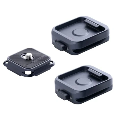 Immagine di PGYTECH Piastra a sgancio rapido + adattatore w/Arca Swiss Camera e morsetto per Sony/Nikon/Fuji/DJI Setup Mount w/1/4&quot; 3/8&quot; vite Gimbles Sliders Treppiedi (due