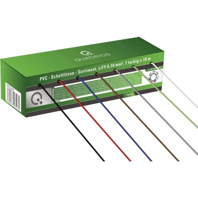 Immagine di Quadrios 19011CA086 Cavo per cablaggi LiFY 1 x 0.34 mm² Blu, Marrone, Verde, Giallo, Grigio, Rosso, Nero, Bianco 35 m