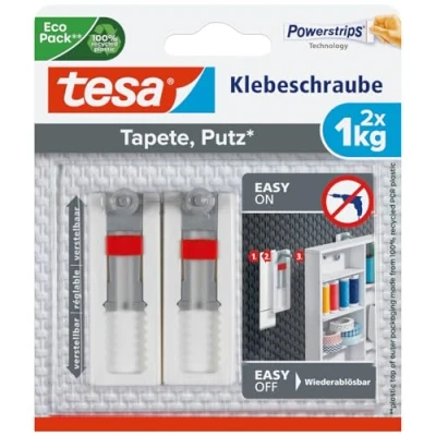 Immagine di tesa 77775 Vite adesiva regolabile Bianco Contenuto: 2 pz.