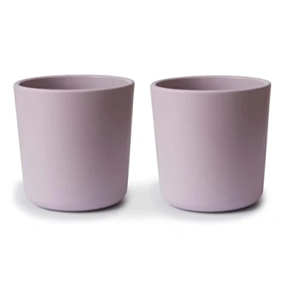 Immagine di Mushie Tazze da Tavola per bambini Set di 2 Riutilizzabili Lavabili in Lavastoviglie e Utilizzabili nel Microonde Facili tenere i Prodotte Danimarca (Soft Lilac)