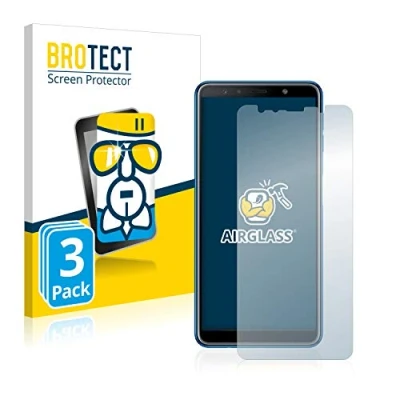 Immagine di brotect Pellicola Protettiva Vetro per Samsung Galaxy A7 2018 Protezione Schermo (3 Pezzi) [Durezza Estrema 9H, Chiaro]