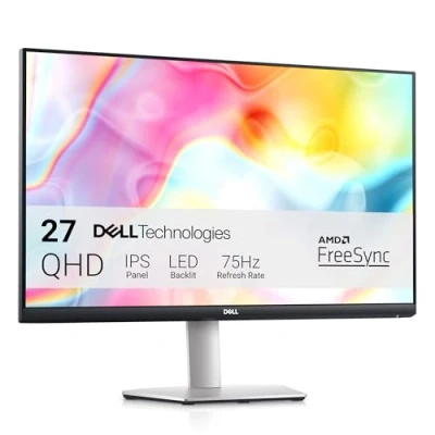 Immagine di Dell S2722DC USB C 27&quot; QHD (2560x1440) Monitor, 75Hz, IPS, 4ms, AMD FreeSync, 99% sRGB, Altoparlanti integrati, C, 2x HDMI, USB, 3 Anni di Garanzia, Argento