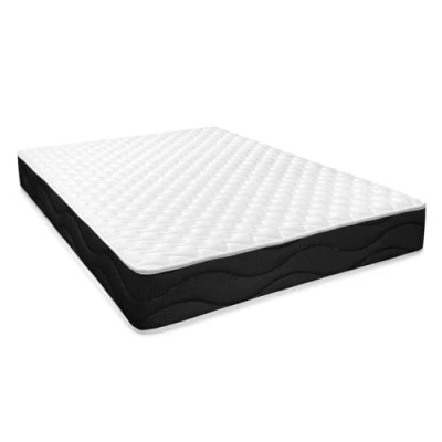 Immagine di Homey Portanza Materasso viscoelastico Reversibile Sleep PRO (Lato Inverno Estate) Rigidità Durezza Medio Alta, Spessore 25 cm, Memory Foam, Nero/Bianco, 135 x 190