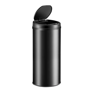 Immagine di Monzana® Cestino a Sensore incl. Cavo di Ricarica Acciaio Inox Display LED Touchless Pattumiera Smart Raccolta Differenziata