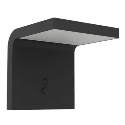 Immagine di EGLO, Illuminazione esterna, Luci Lampada da parete SPIANTE Solar, 6W, Sensore, Nero, Dimmerabile (800 lm, IP44)