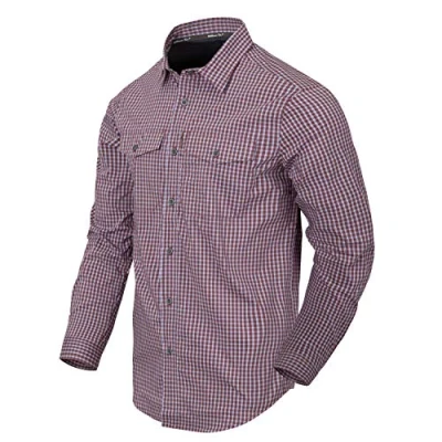 Immagine di Helikon Tex Uomo Covert Concealed Carry Camicia Scarlet Flame Checkered Taglia L
