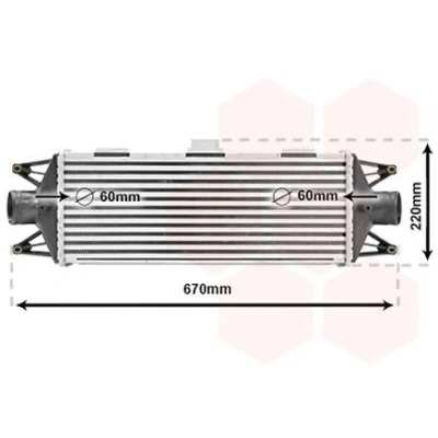 Immagine di VAN WEZEL 28004045 Intercooler IVECO: DAILY 3 Kasten/Kombi,