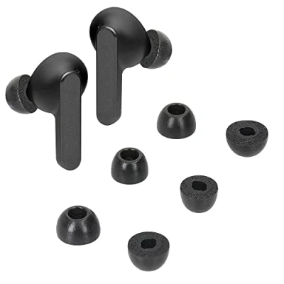 Immagine di kwmobile Gommini Auricolari Memory Foam Set da 6 Compatibile con JBL Live Pro 2 TWS Cuffie In Ear Schiuma 3 Size nero