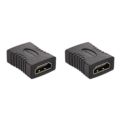 Immagine di Amazon Basics Accoppiatore HDMI (confezione da 2), 29 x 22 mm, Nero