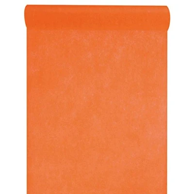 Immagine di Santex Runner decorativo in tessuto non tessuto, per tavolo, 0,3 x 10 m Colore: arancione.