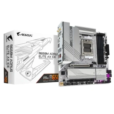 Immagine di Gigabyte GA B650M AORUS Elite AX Ice (AM5) (D)