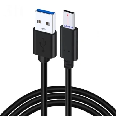 Immagine di UNIDOPRO 1M Cavo USB Type C Carica Rapida e Trasmissione (Connettore 10mm) per Blackview BL6000 Pro 5G BV5100 BV5900 BV6100 BV6300 BV6600 BV6800 BV6900 BV9500 Plus BV9600E BV9700 BV9800 BV9900