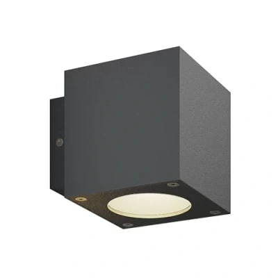 Immagine di applique LED da esterni &#039;Jarno&#039; (Moderno) colore Nero, in Alluminio (2 luci, lampadina inclusa) di Lucande applique, lampada esterni, outdoor per