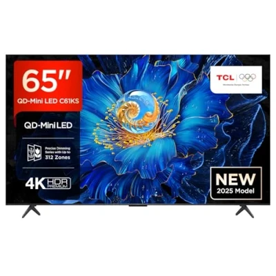 Immagine di TCL 65C61KS TV LED QD Mini da 65&quot;, 4K UHD, Smart Google con Dolby Atmos, Game Master