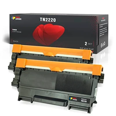 Immagine di Toner Experte Compatibile Brother TN2220 TN2010 Nero Cartucce di Sostituzione per TN 2010 MFC 7360N 7460DN 7860DW HL 2130 DCP 7055 FAX 2840 Stampanti 2 Pack