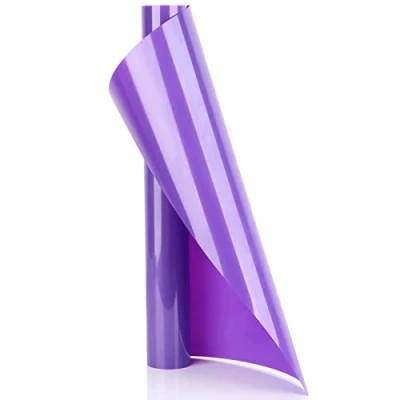 Immagine di YURROAD Termovinile per Tessuti, Vinile Termoadesivo,100 X 30 cm Termoadesivo HTV Iron On Termo T Shirt Viola