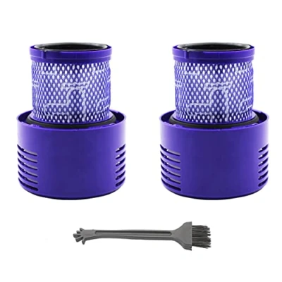Immagine di KENSHIRE Confezione da 2 filtri per aspirapolvere V10 compatibili con Dyson Hepa filtro ciclone testa motore animale SV12 Parte # 969082 01, parti di ricambio accessori