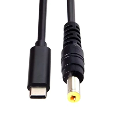 Immagine di chenyang Cavo da ingresso USB C tipo a rettangolo 5,5x2,5 mm per notebook portatile 1,8 m
