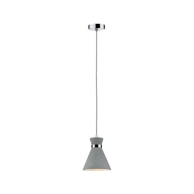 Immagine di Paulmann Verve 70890 Lampada a sospensione LED (monocolore) E27 20 W Grigio cemento, Cromo