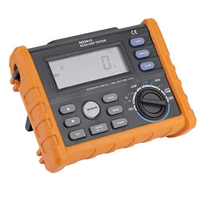 Immagine di Test Resistenza di Isolamento, Akozon MS5910 Tester Terra RCD Misuratore Multimetro interruttore perdita Megaohmmetro Digitale con Display LCD Retroilluminato