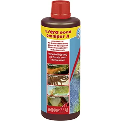 Immagine di Sera Pond Omnipur A Condizionatore d&#039;acqua contro le più comuni malattie dei pesci ornamentali da laghetto, 500 ml