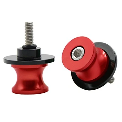 Immagine di 2pcs Nottolini M6*1,5 Universale Forcellone Appoggi per YZF R1 R3 R6 R25 R125 R1000 R6S MT 01 03 09 10 Aprilia RSV4 R (Rosso)