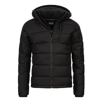 Immagine di Indicode Uomini Hebert Quilted Jacket Giubbotto trapuntato dall&#039;aspetto piumino Black XL