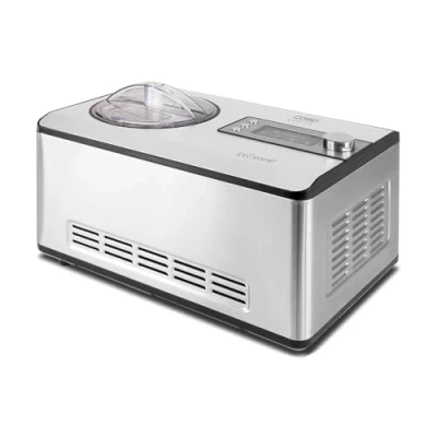 Immagine di Caso Ice Creamer 2 in 1 Design Eismaschine und Joghurtmaschine mit Kompressortechnik, Produziert bis zu Liter Eiscr Macchina per Il Gelato, 180 W, Litri, 44 Decibel, Plastica, Argento