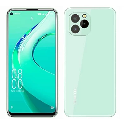 Immagine di OUKITEL Android 11 Telefono Cellular C21 PRO, Design Completare In Vetro,4GB+64GB,Fotocamera Tripla 21 MP, Smartphone Dual SIM,Display HD+ 6,39’’,Impronte Digitali Face ID GPS WIFI Verde