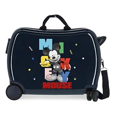 Immagine di Disney Mickey&#039;s Party Valigia per bambini, 50 x 38 20 cm, rigida ABS, chiusura a combinazione laterale, 34 l, 3 kg, 4 ruote, bagaglio mano