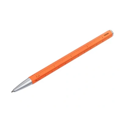 Immagine di Penna a sfera multitasking con ricarica D1 nera CONSTRUCTION BASIC righello per centimetri/pollici, scala 1:20/1:50 facile cambio della alluminio, metallo