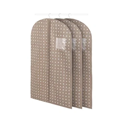 Immagine di Compactor Set da 3 Sacchetti Proteggi Abiti, Marrone, Corta