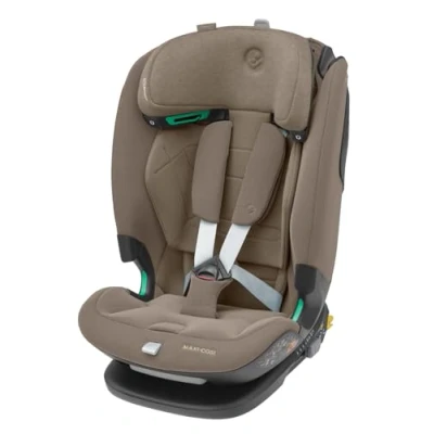 Immagine di Maxi Cosi Titan Pro² i Size, Seggiolino auto per bambini, 15 Mesi 12 Anni (76 150 cm), ClimaFlow, Cinture easy in, Cuscini di sicurezza AirProtect, G CELL, Reclinabile 4 posizioni, Authentic Truffle