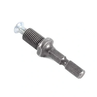 Immagine di adattatore per mandrino trapano a percussione elettrico, filettatura codolo esagonale 3/8 &quot; 24UNF con vite da 6 mm, 10 13 mm