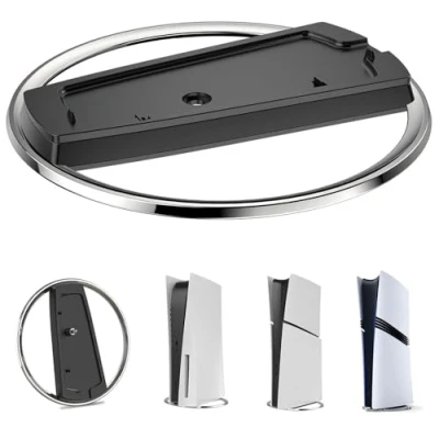 Immagine di LOKYOYO supporto verticale per console PS5/PS5 Pro, compatibile con Playstation 5 Slim, base in metallo, antiscivolo PS5 Slim e PS5/console digitale