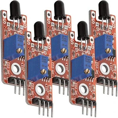 Immagine di AZDelivery 5 x Sensore di Fiamma KY 026 Modulo Rilevatore Incendio compatibile con Arduino incluso un E Book!