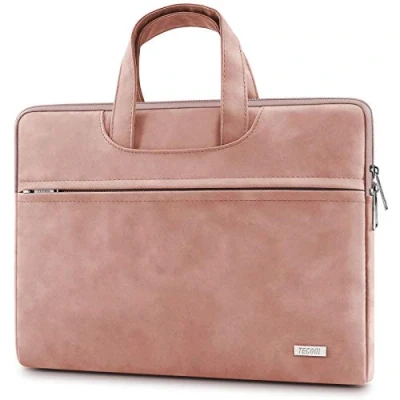 Immagine di TECOOL Custodia 13 13,3 Pollici per MacBook PRO Air M2 M1 2022 2012, 14 M3 2023 2021,13,5 Surface Laptop 4/3, Impermeabile morbide Borsa PC Portatile Computer Sleeve 13.6,Rose