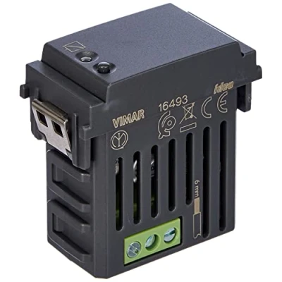 Immagine di Vimar 16493 Idea Attuatore connesso IoT VIEW Wireless con uscita a relè NO 16 A, controllo locale e remoto, doppia tecnologia su standard Bluetooth 5.0 Zigbee 3.0