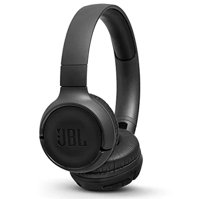 Immagine di JBL Tune500BT Cuffie Wireless Sovraurali con funzione Multipoint e Ricarica veloce, On Ear Bluetooth connessione a Siri Google, Fino 16h di autonomia, Nero