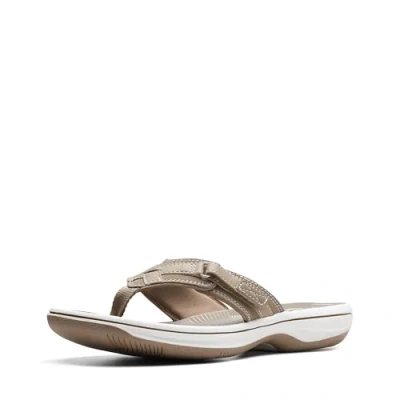 Immagine di Clarks Women&#039;s Breeze Sea Flip Flop, Taupe, 5 B(M) US