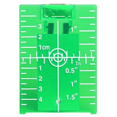 Immagine di Huepar TP01G Target Laser Verde, Targetboard Magnetico con Riflettori, Utilizzare per Strumenti Laser/Livella Verde