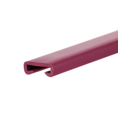Immagine di QUEST Corrimano in PVC 40 x 8 cm, plastica, per ringhiera delle scale, gomma, colore bordeaux
