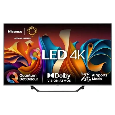 Immagine di Hisense TV 65&quot; QLED 4K 65A72NQ, Smart VIDAA U7, Dolby Vision, HDR 10+, Game Mode Plus, Atmos, Alexa Built in, Voice, Tuner DVB T2/S2 HEVC 10, lativù