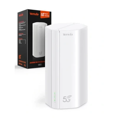 Immagine di Tenda 5G01 Router 5G con SIM Wi Fi 6 AX1500Mbps, Dual Band Modem 5G/4G LTE, Plug &amp; Play, Porta Gigabit WAN/LAN, Antenne Interne, Mesh Fi+, Nano SIM, WiFi NR Entry Level