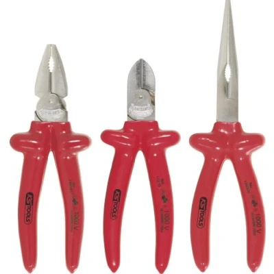 Immagine di KS TOOLS 117.1710 Kit di pinze con funzione taglio rivestito in plastica Acciaio per utensili